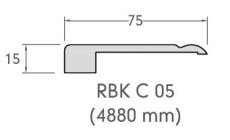 Muurlijst (moulure) 100 x 15 x 4880 mm