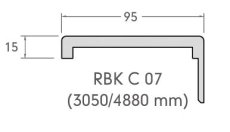 Muurlijst 95 x 15 mm