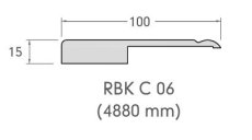 Muurlijst (moulure) 100 x 15 x 4880 mm